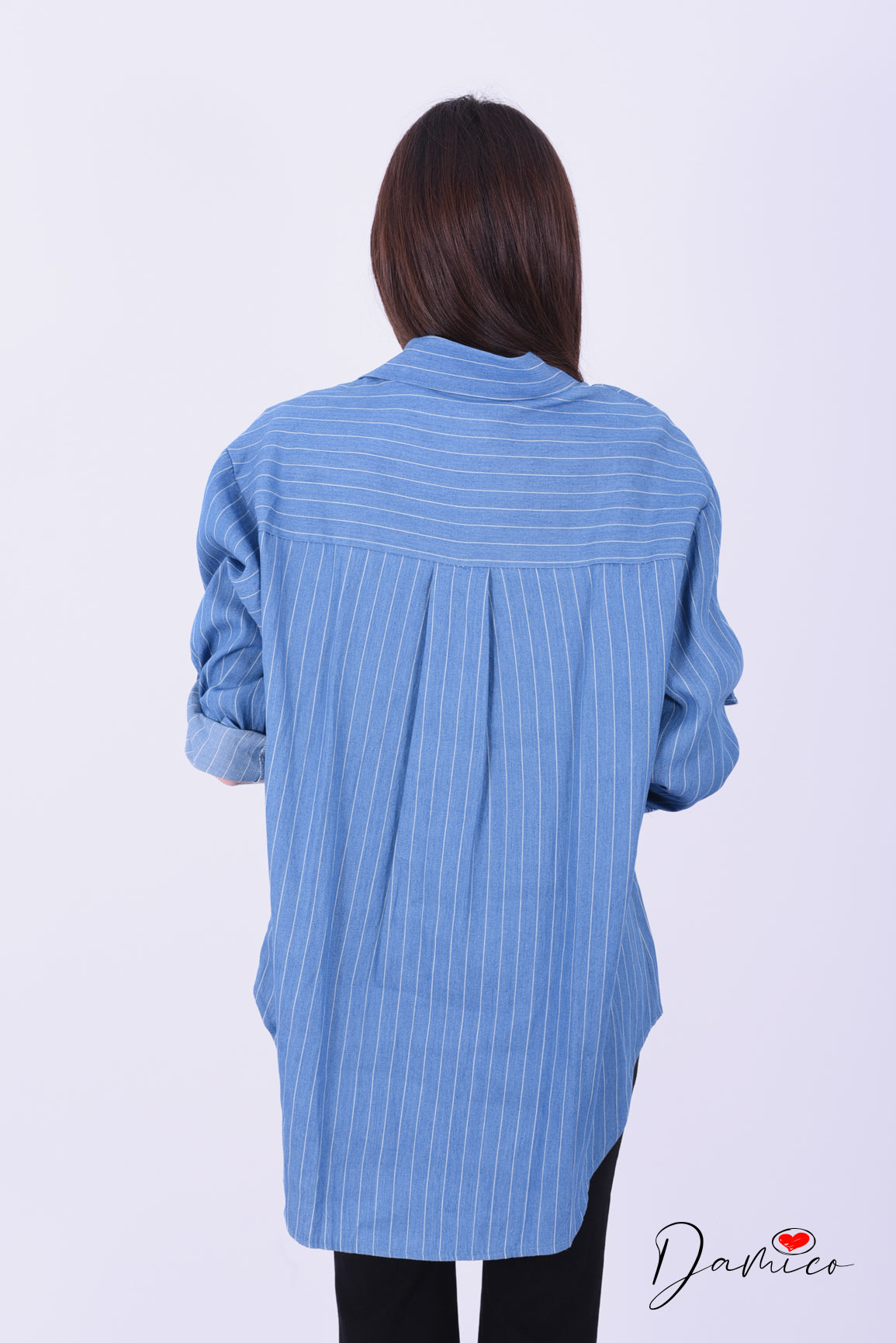 Camicia Denim a righe