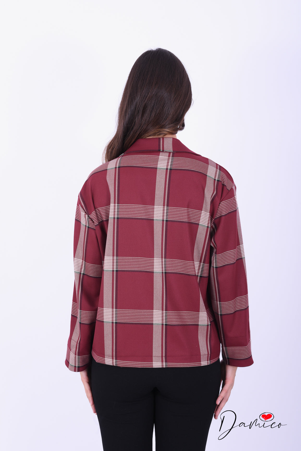 Blazer Tartan con bottone