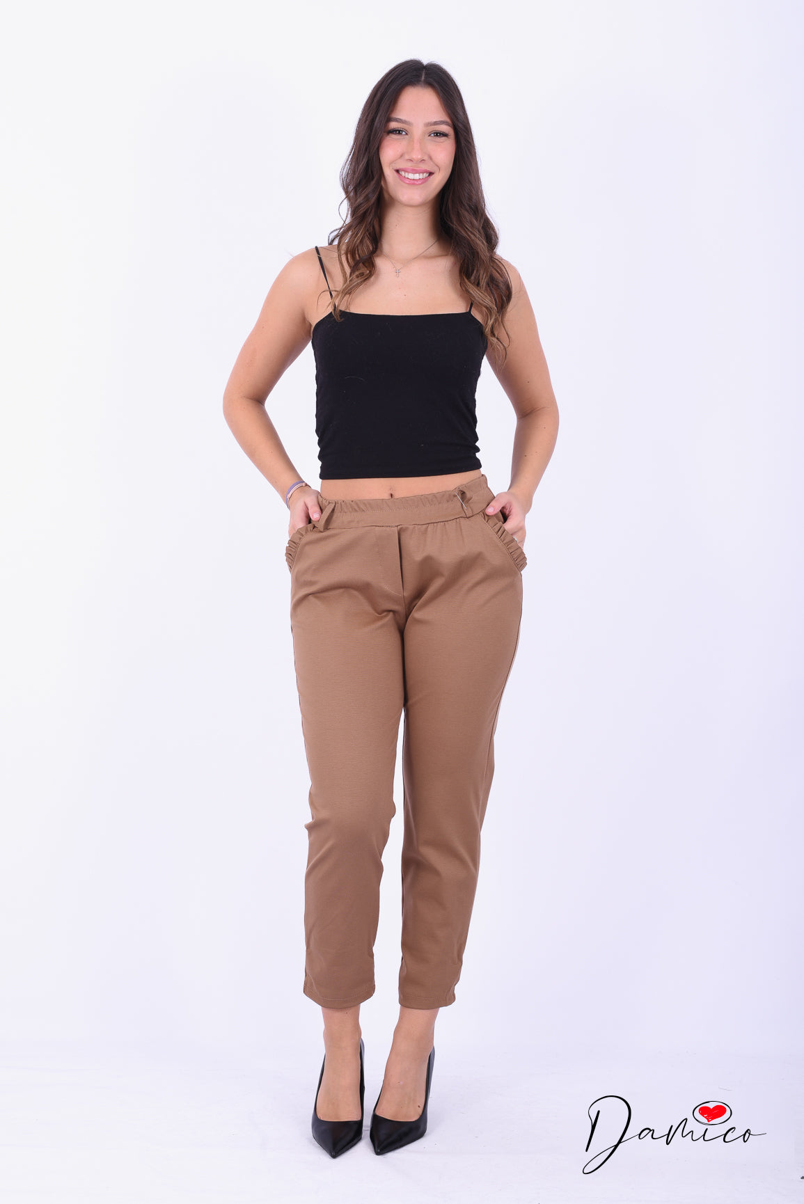 Pantalone tasche fru fru