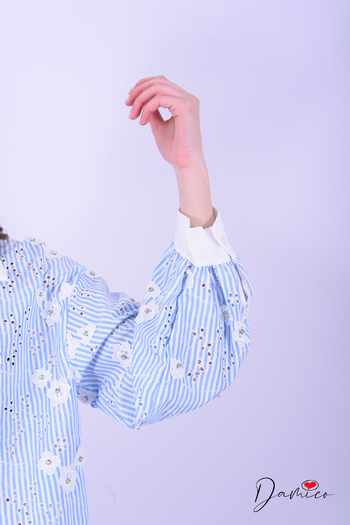 Camicia strass flowers