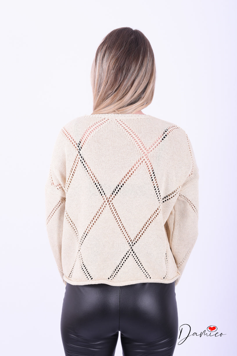 Maglia svasata traforata