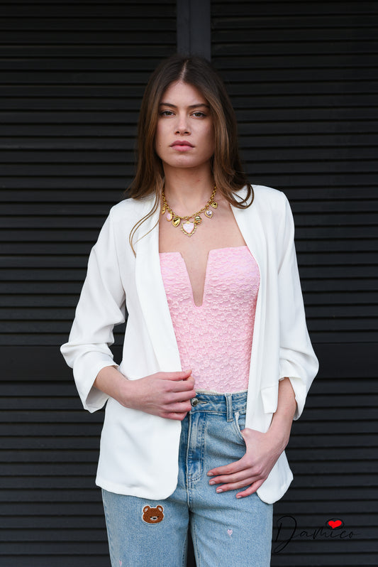 Body V rigida pizzo bubble