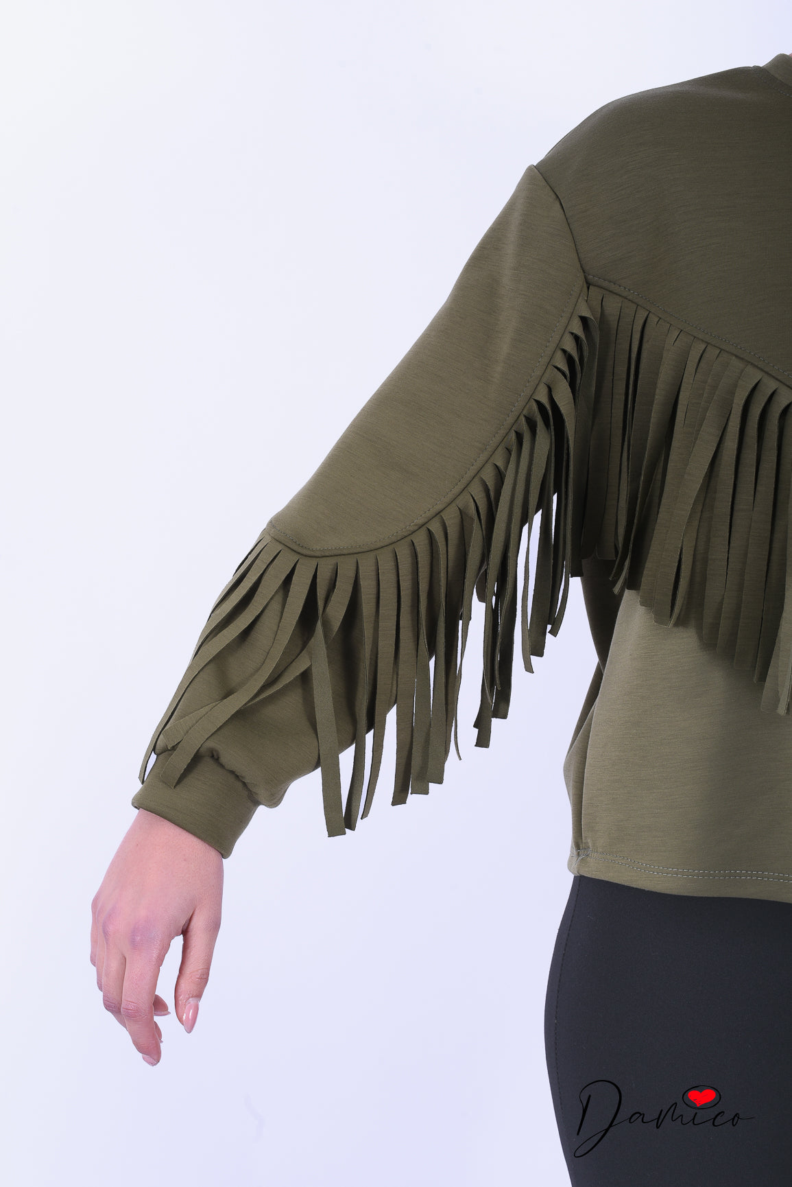 Muta girocollo frange