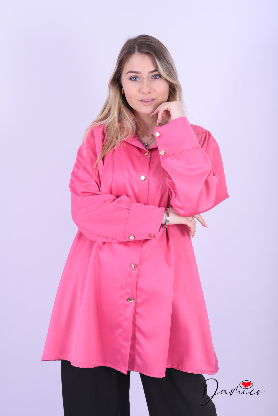 Camicia bottoni Gold
