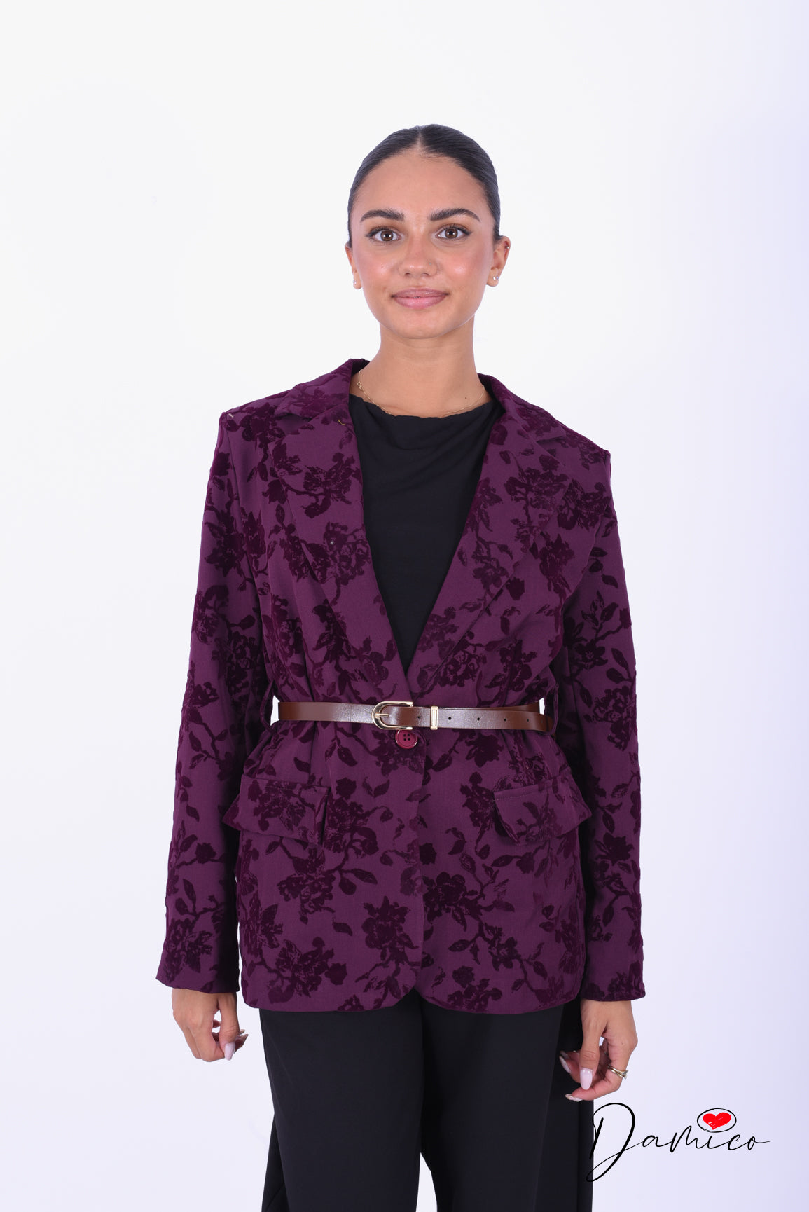 Blazer damascato