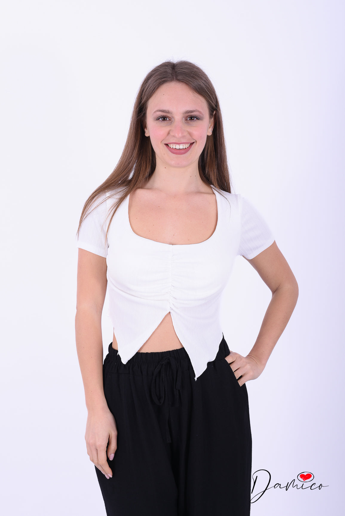 T shirt crop coppe