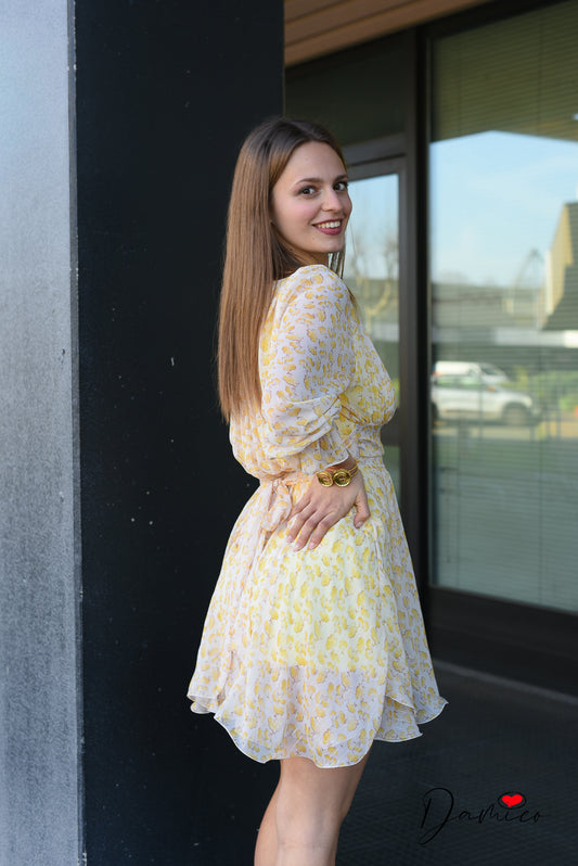 Vestitino flowers regolabile in vita