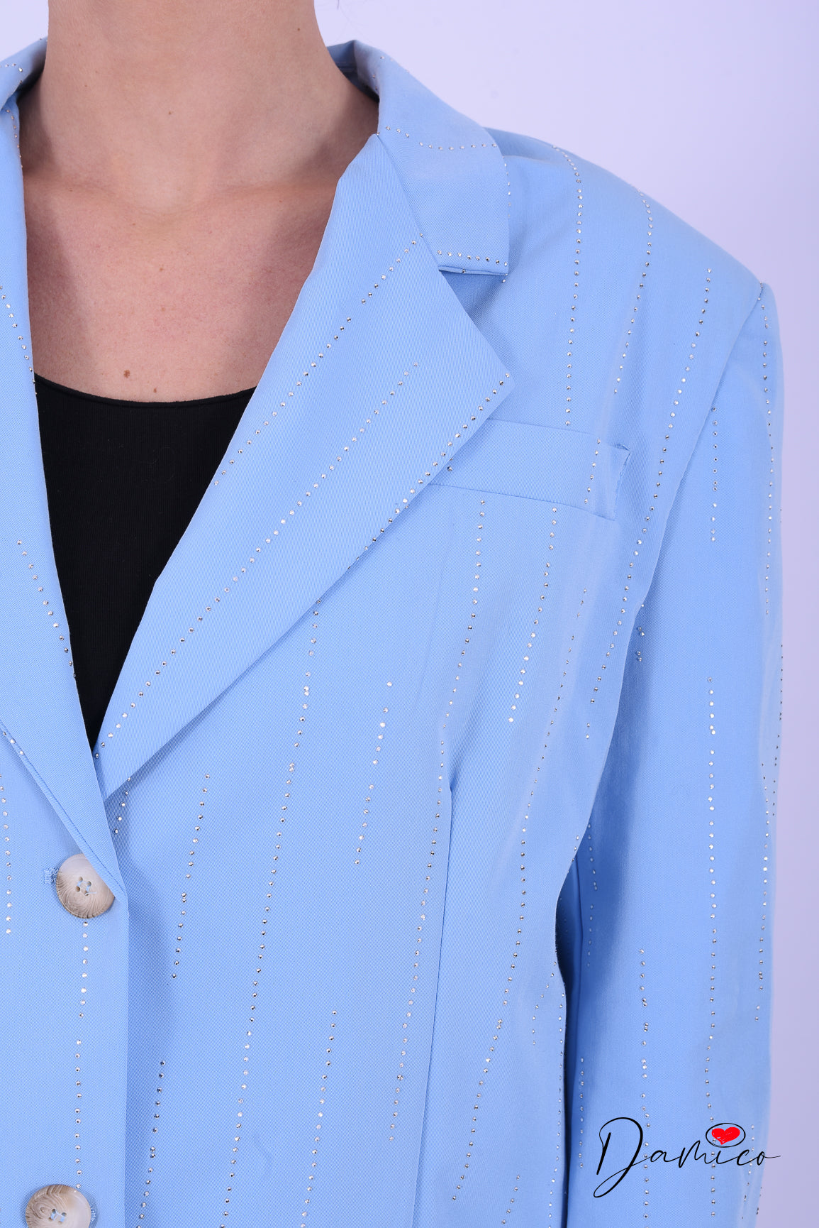 Blazer con strass