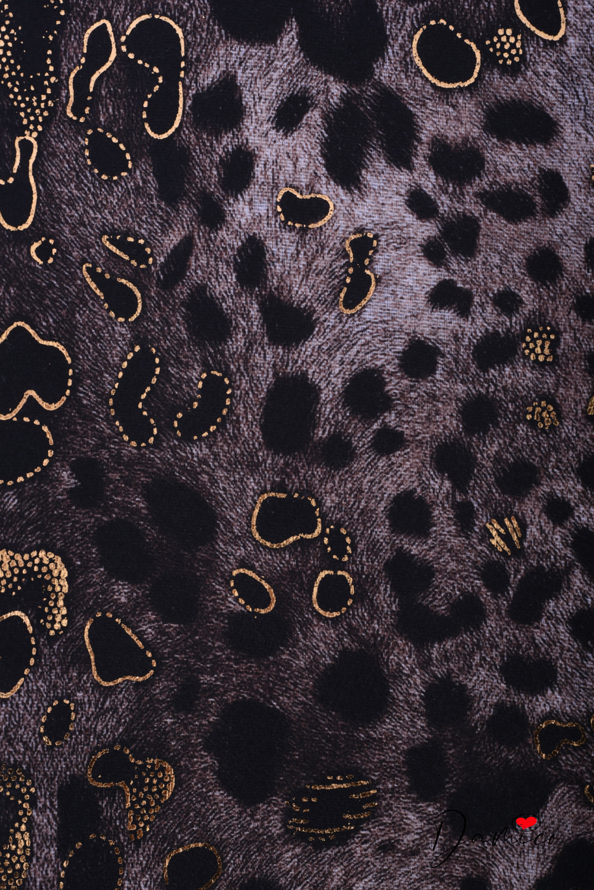 Sciarpa leopardata laminato light