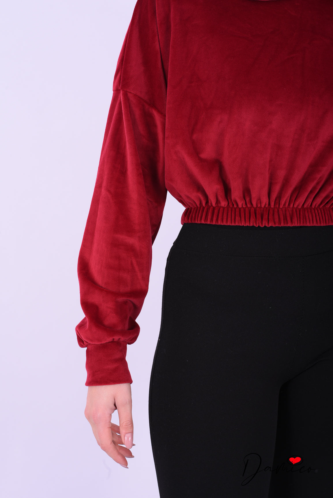 Felpa ciniglia con cappuccio