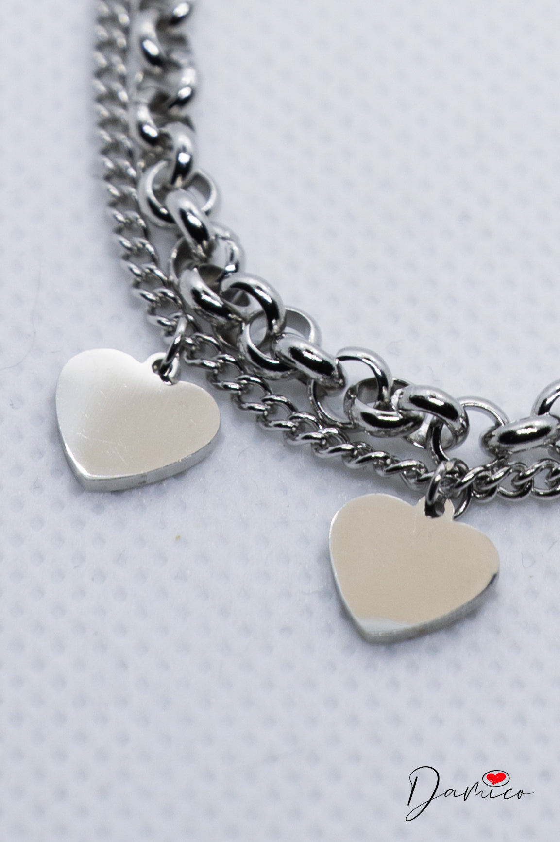 Bracciale cuoricini