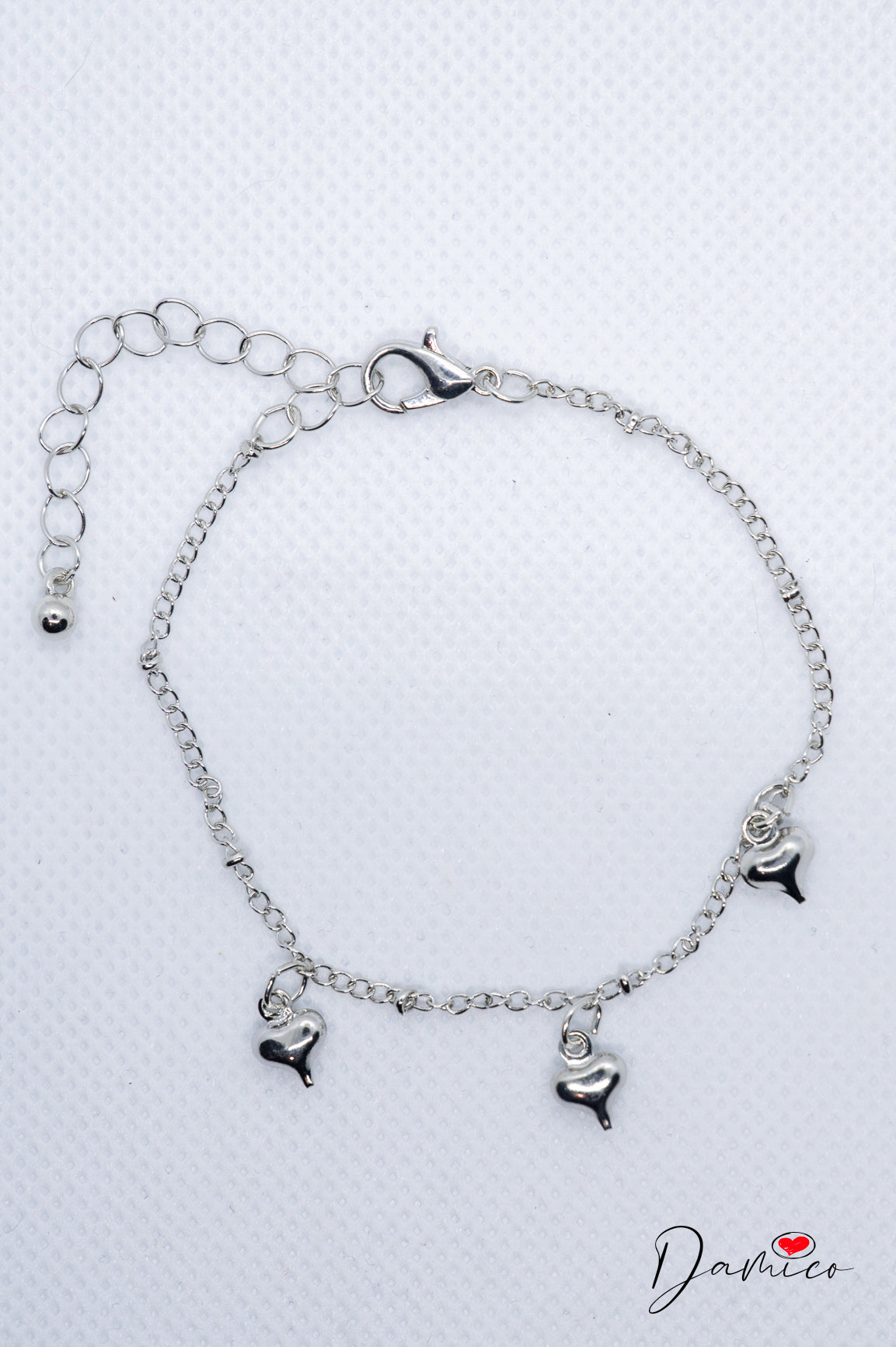 Bracciale cuori pieni