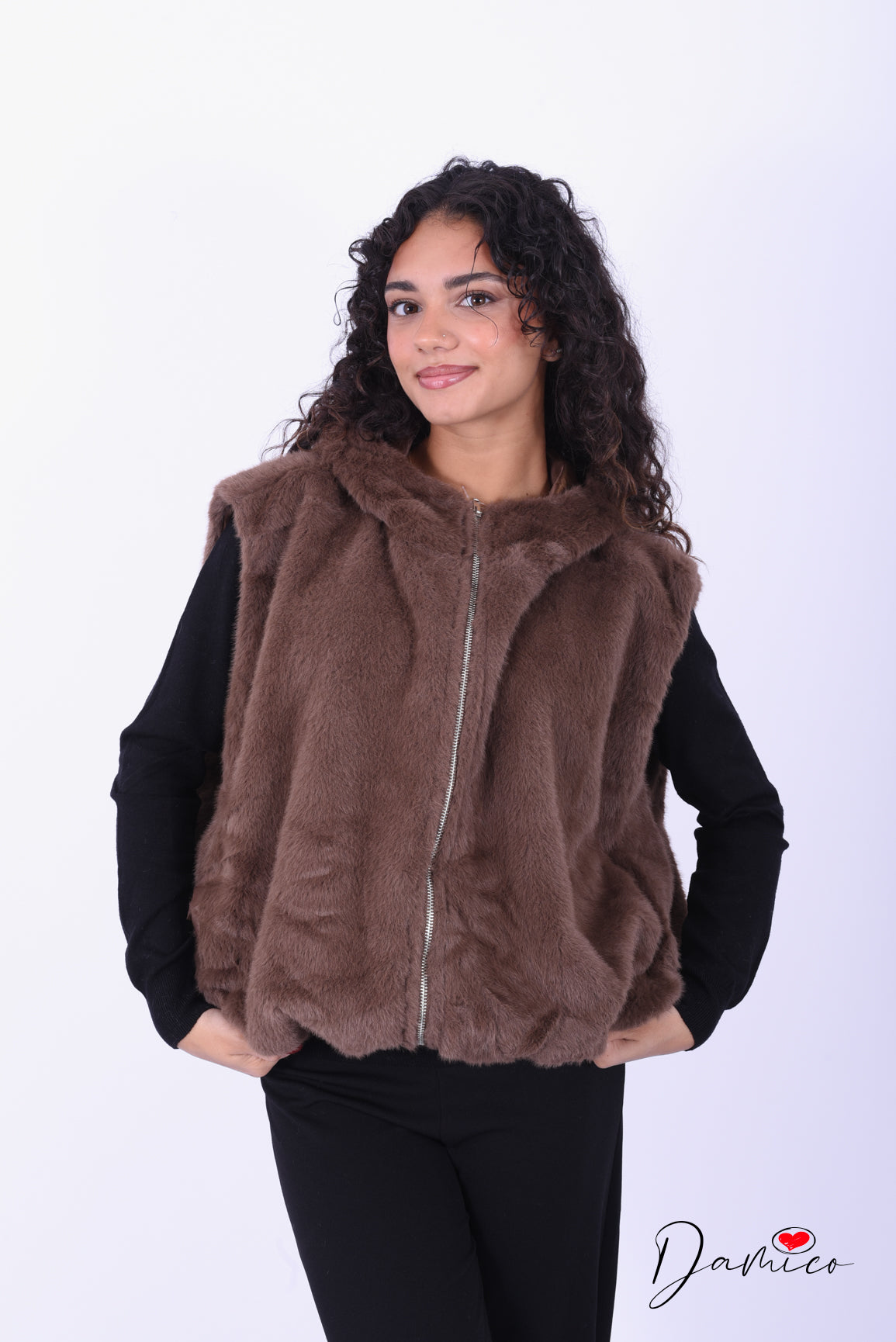 Smanicato peluche - cappuccio