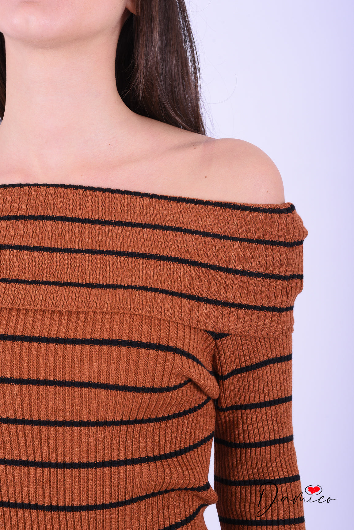 Maglia lunga a righe