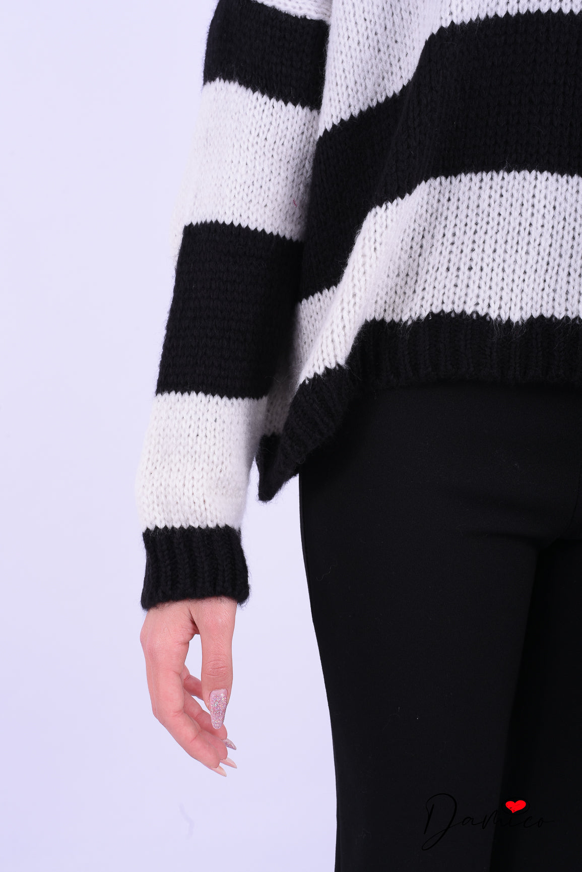 Maglione over a righe