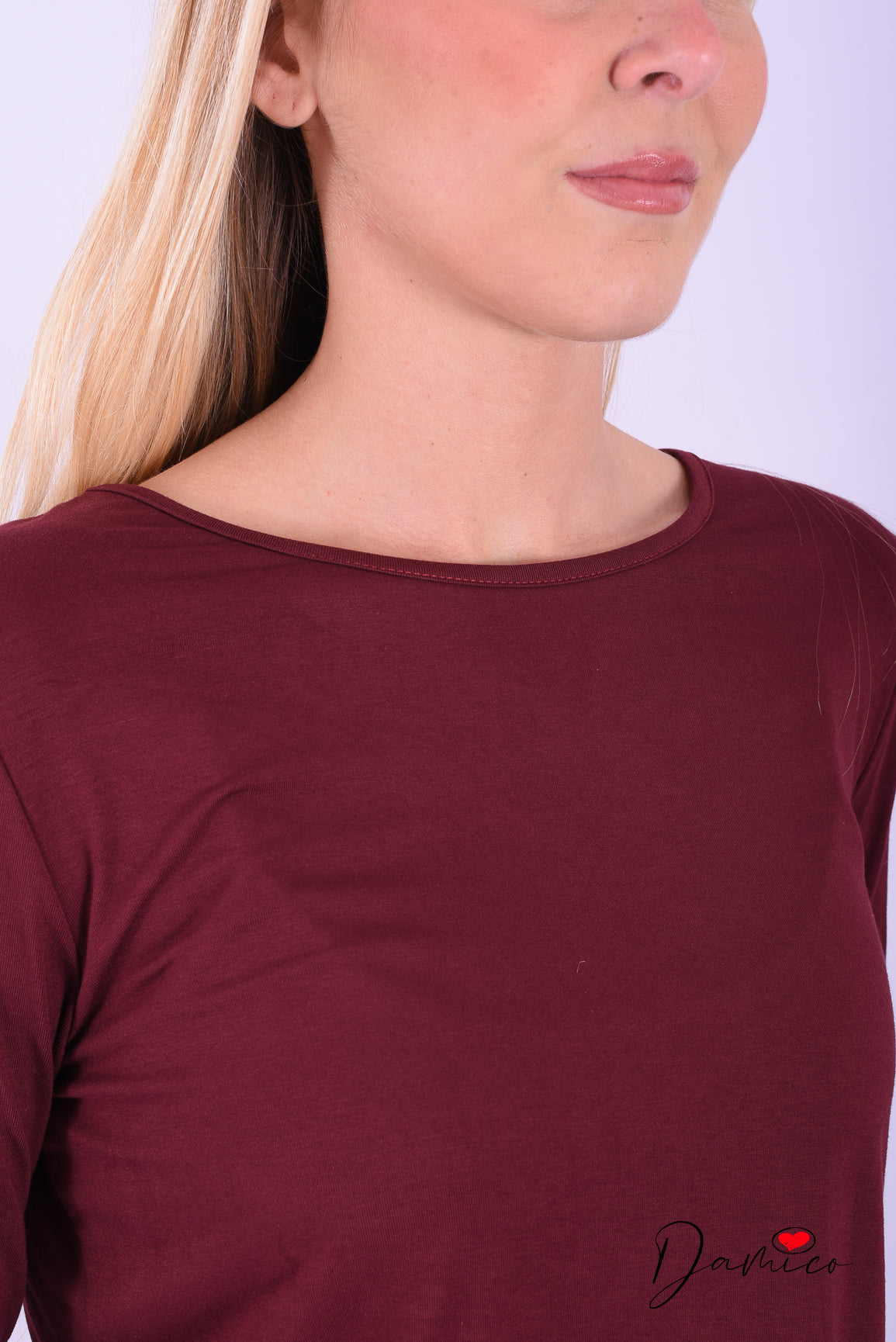 Maglia basica retro pizzo