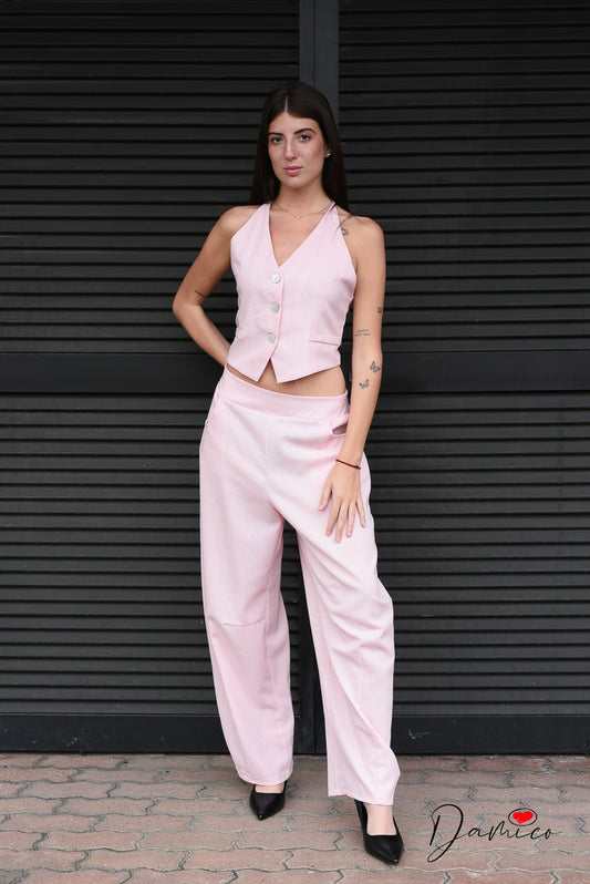 Coordinato canotta gilet e pantaloni