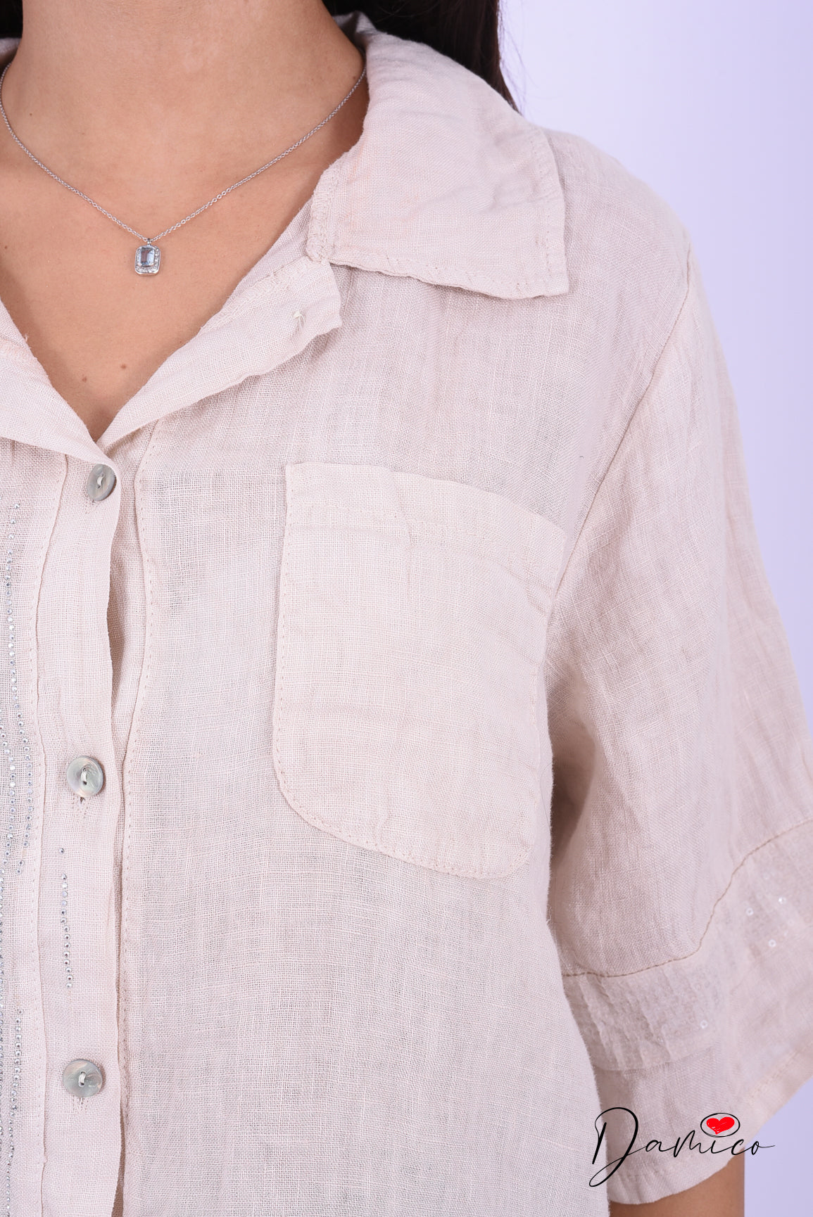 Camicia brillantini leo