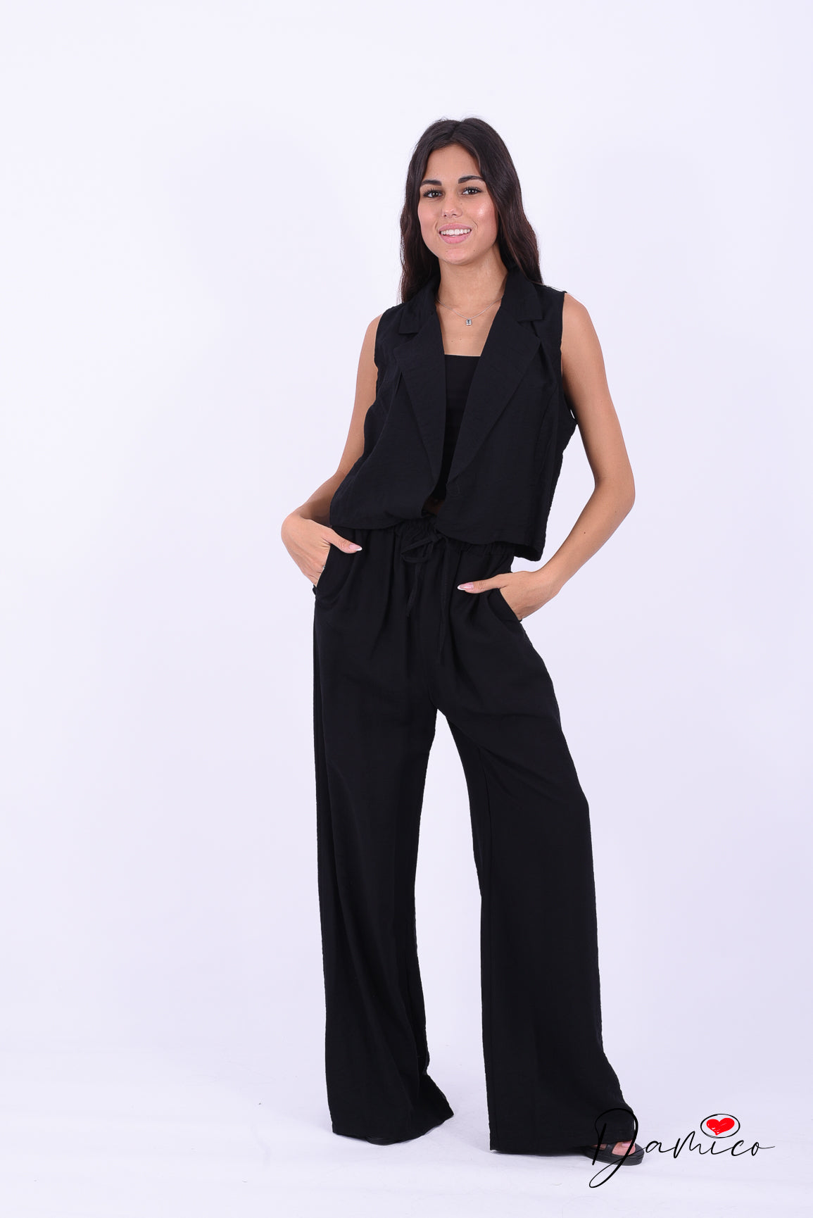 Completo gilet lacci