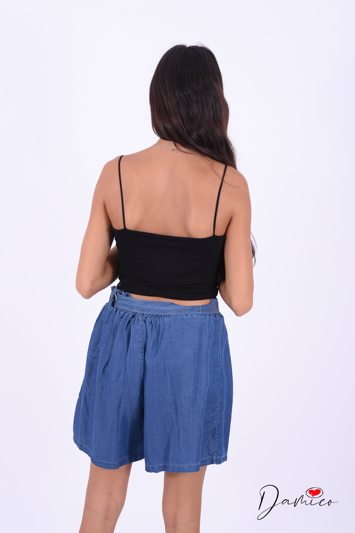 Shorts lyocell denim