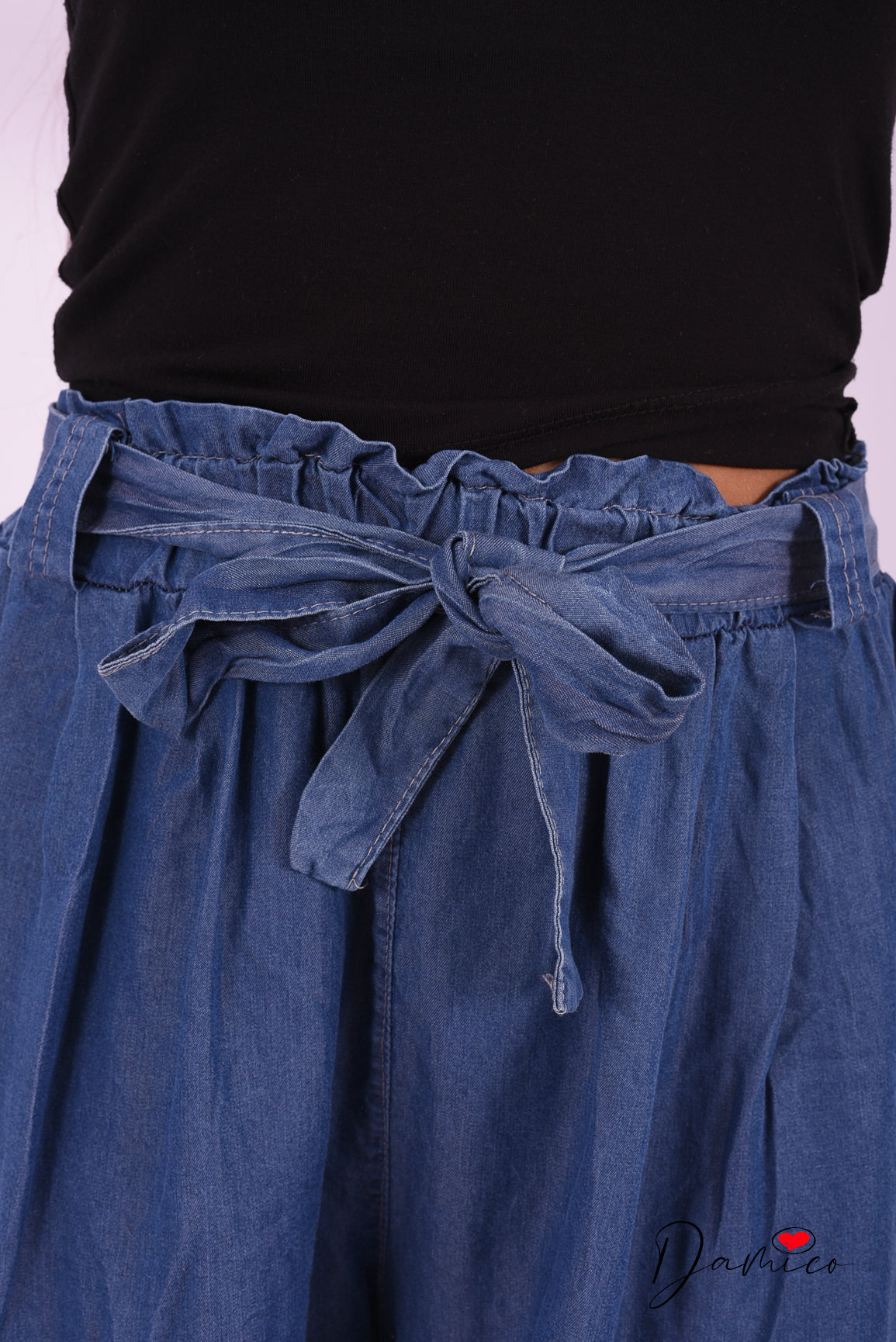 Shorts lyocell denim