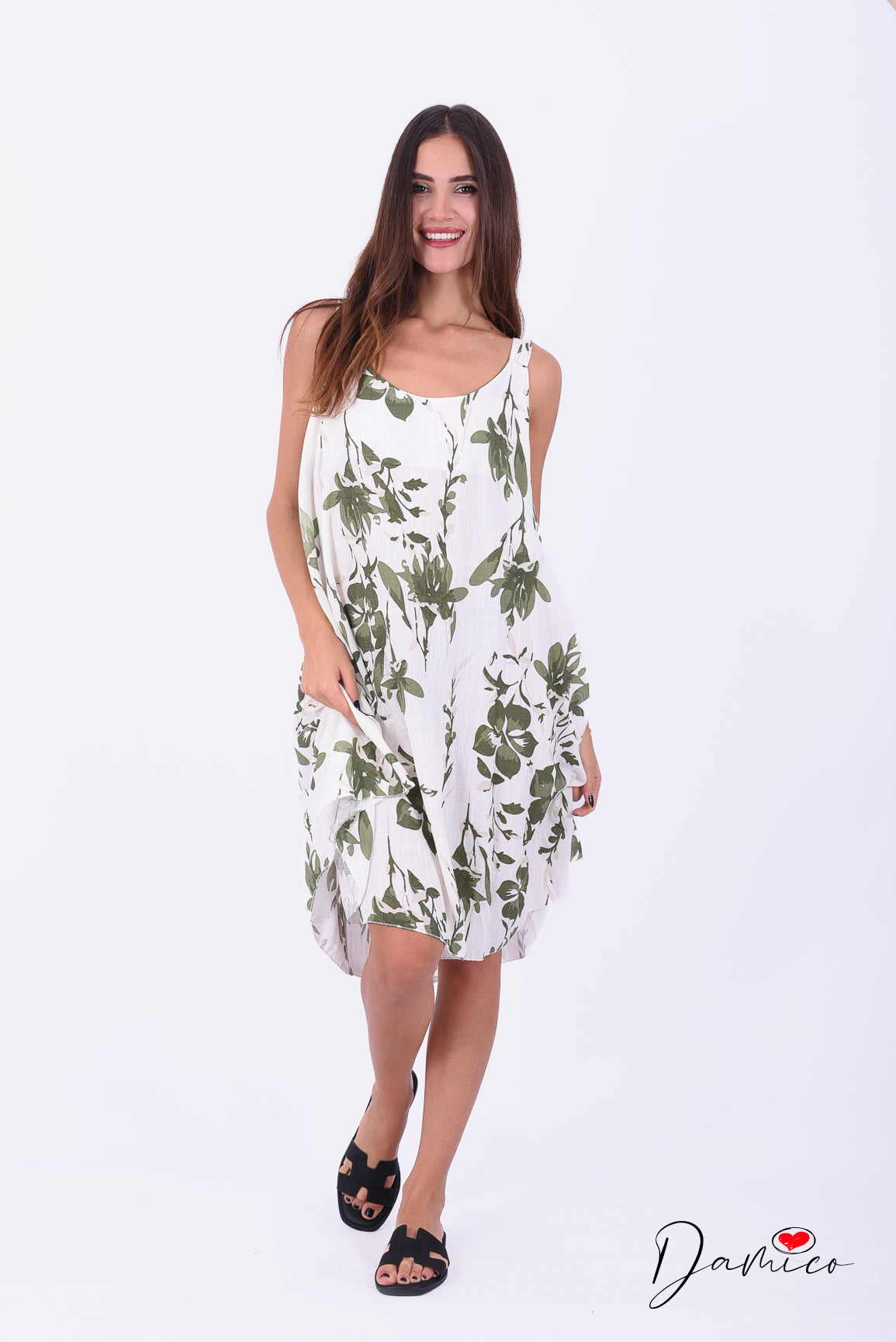 Abito large floreale