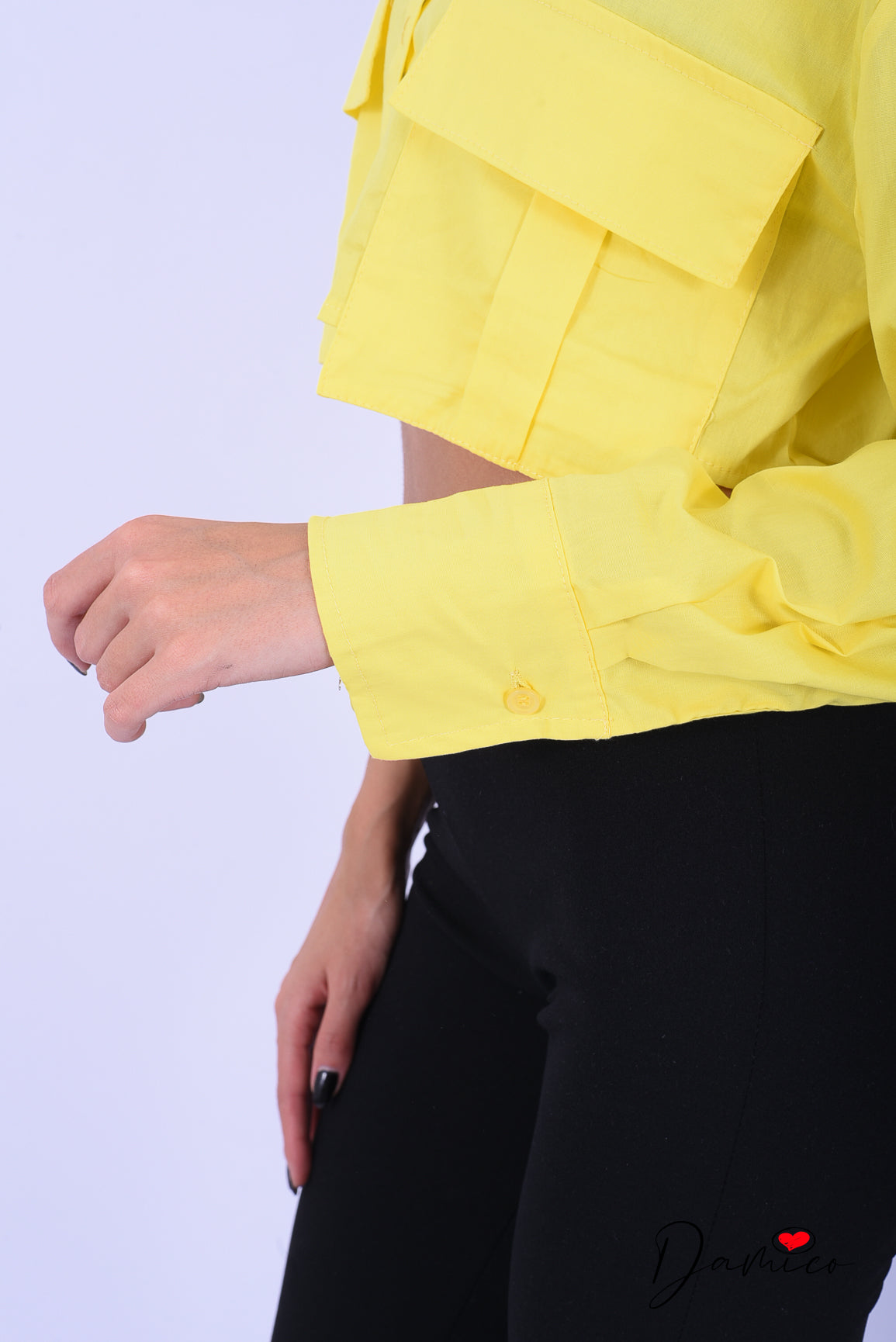 Camicia Crop con tasconi