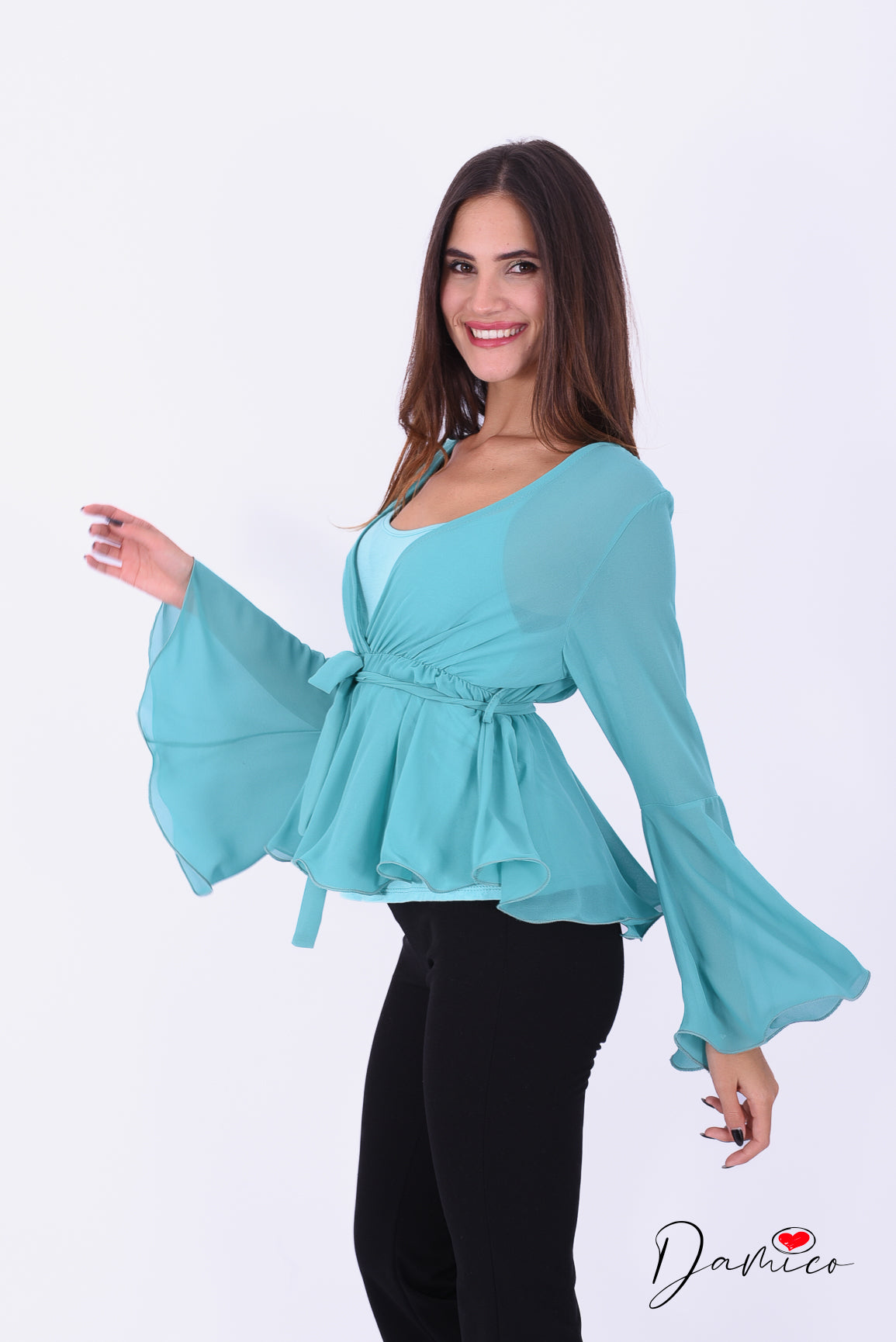 Maglia con volant