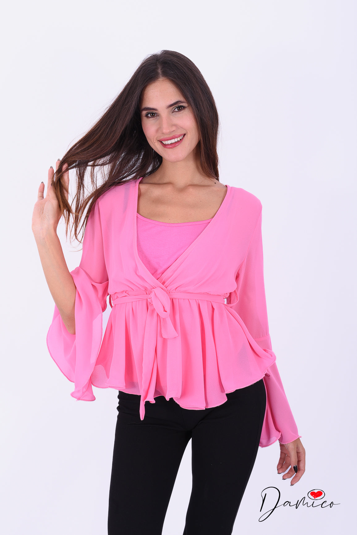Maglia con volant