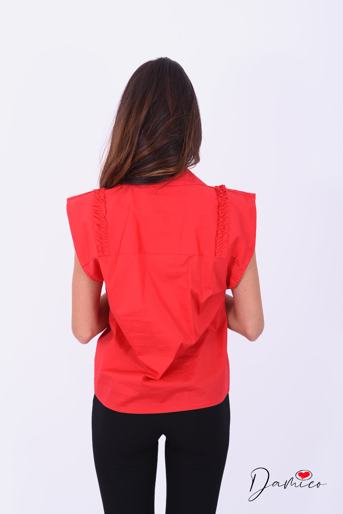 Camicia con rouches