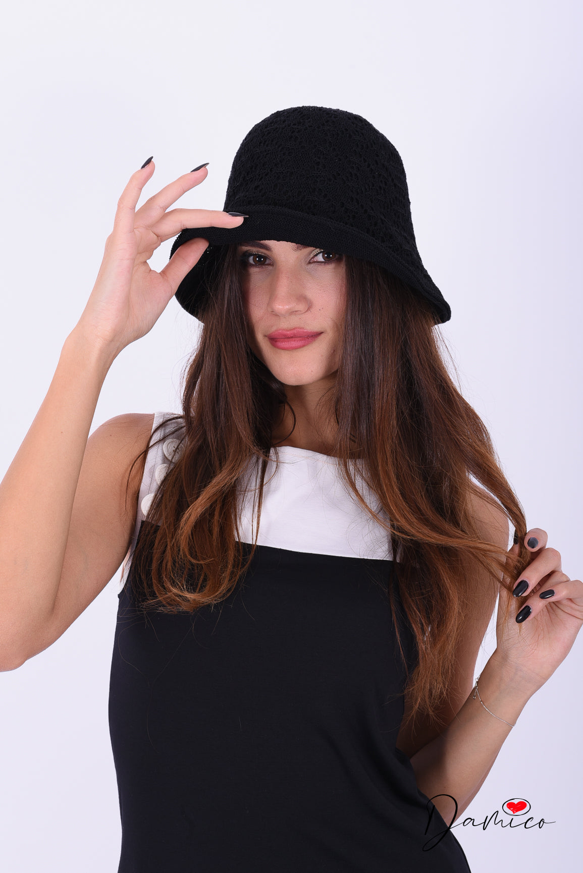 Cappello bucket paglia