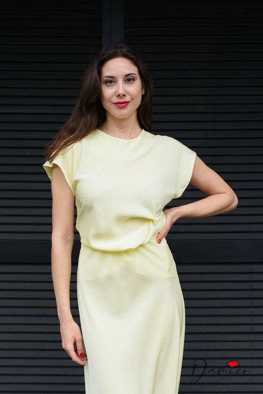 Blusa manica ad aletta sancrata