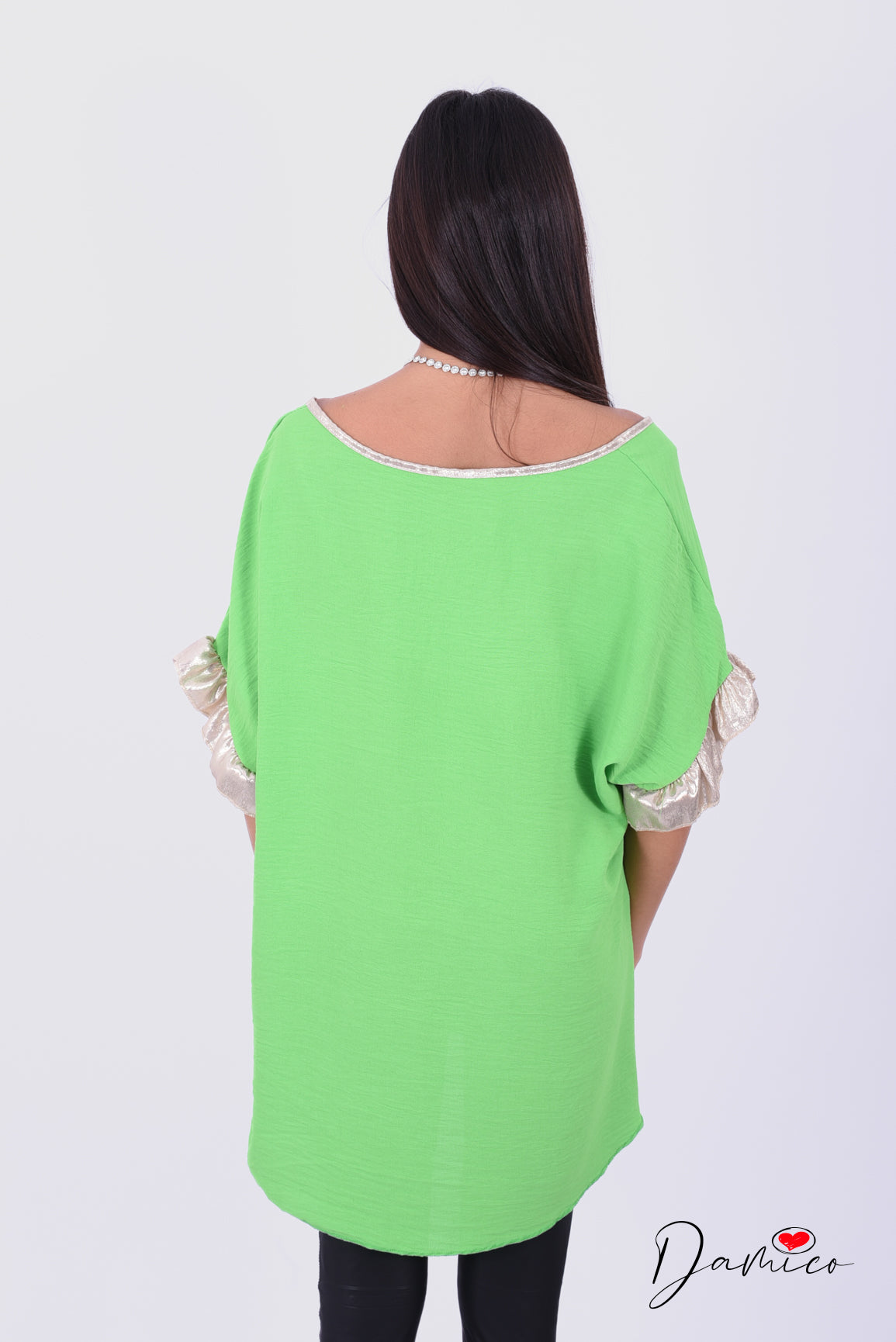 Blusa over con bordino