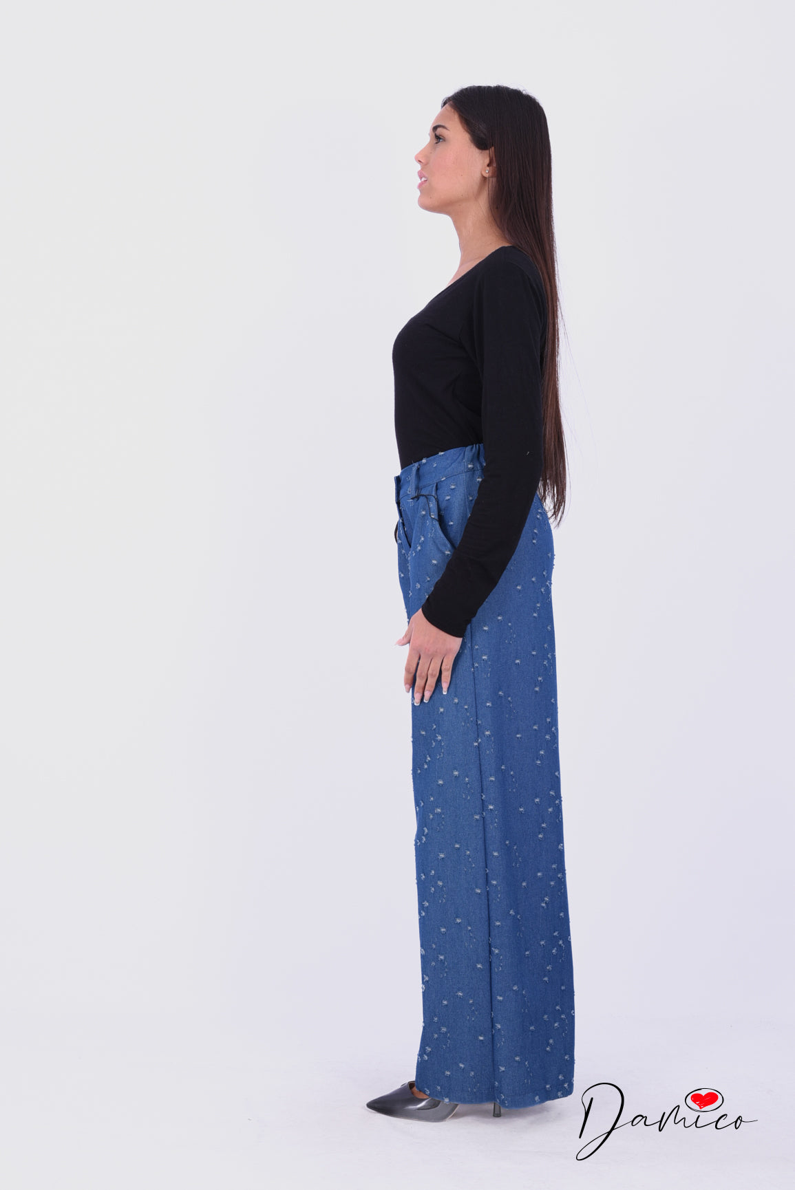 Panta palazzo Denim