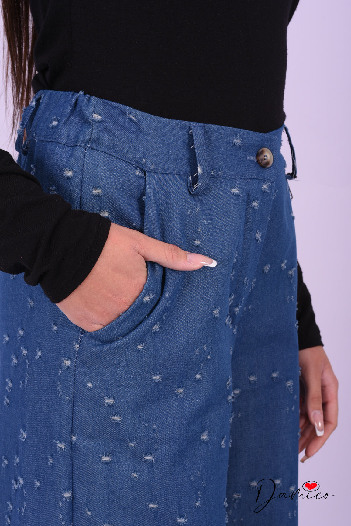 Panta palazzo Denim