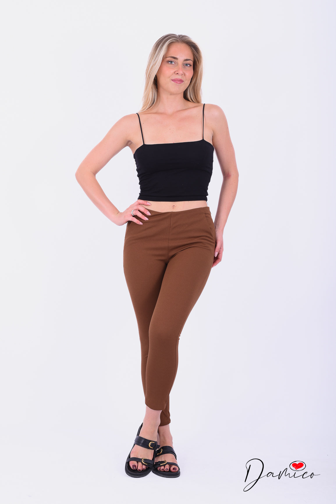 Pantalone zip laterale