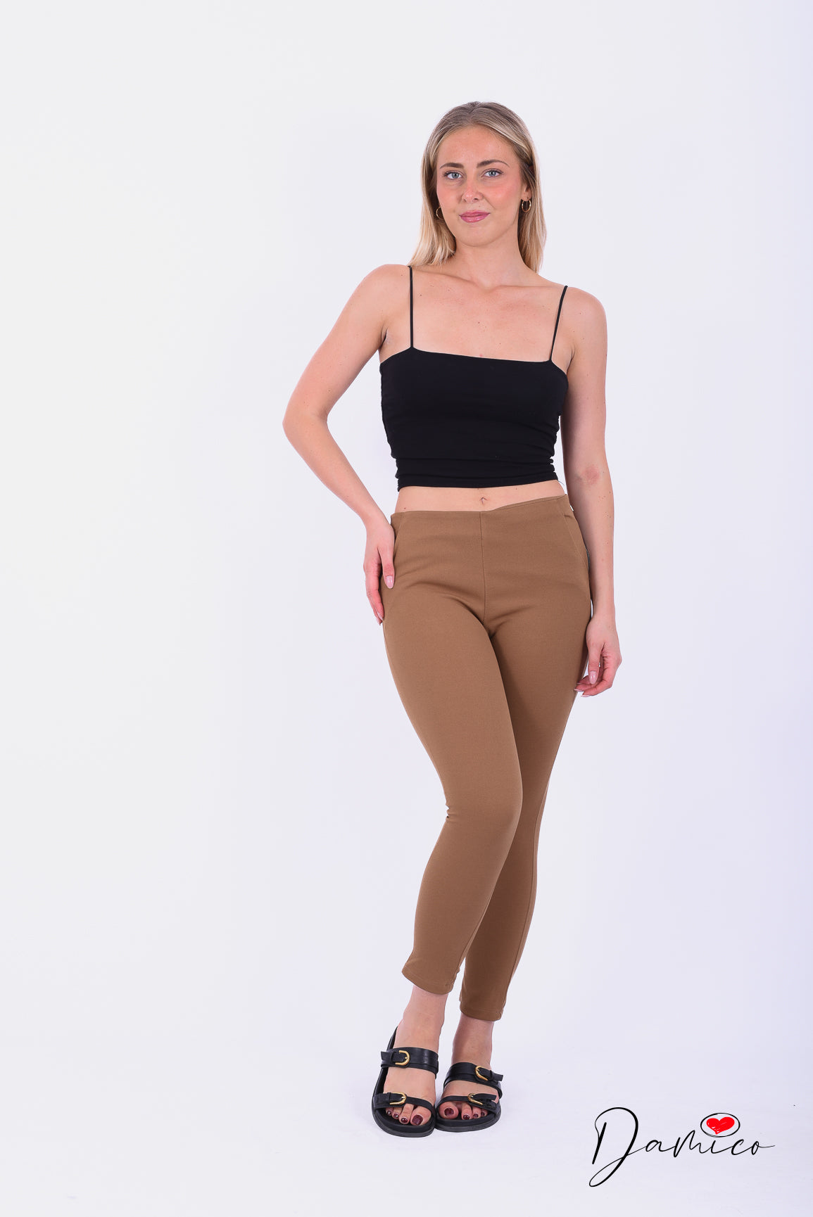 Pantalone zip laterale