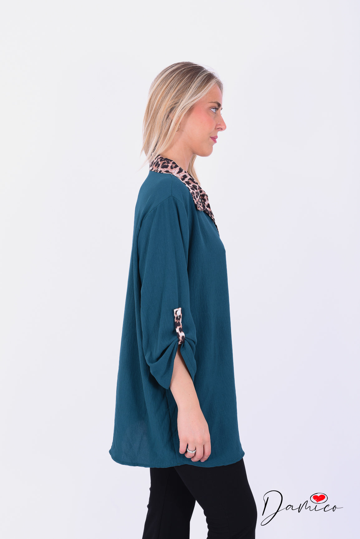 Blusa over collo leo