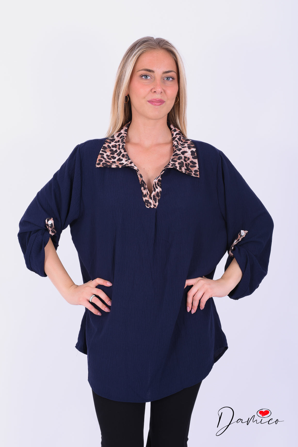Blusa over collo leo