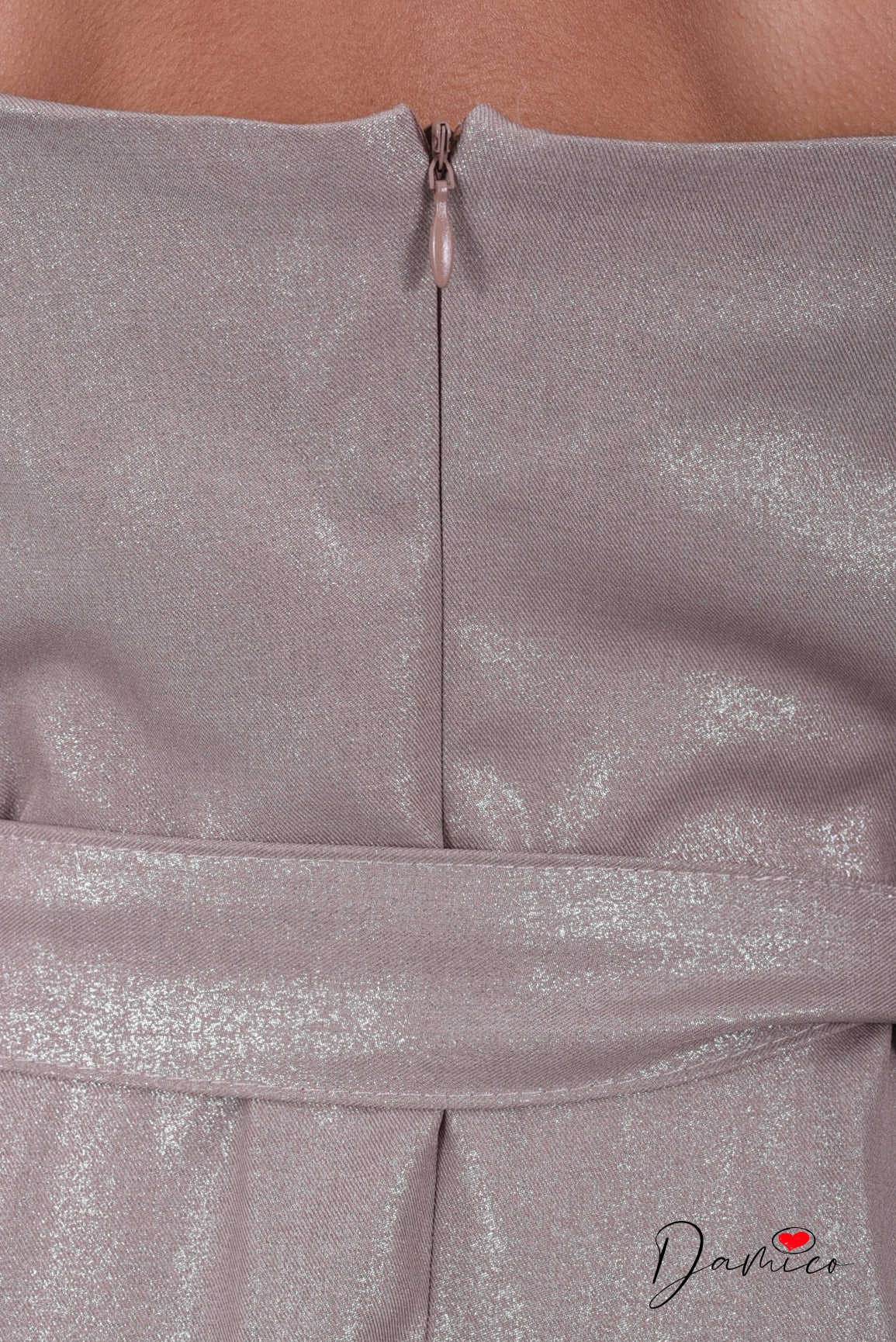 Abito lungo Shine con cintura