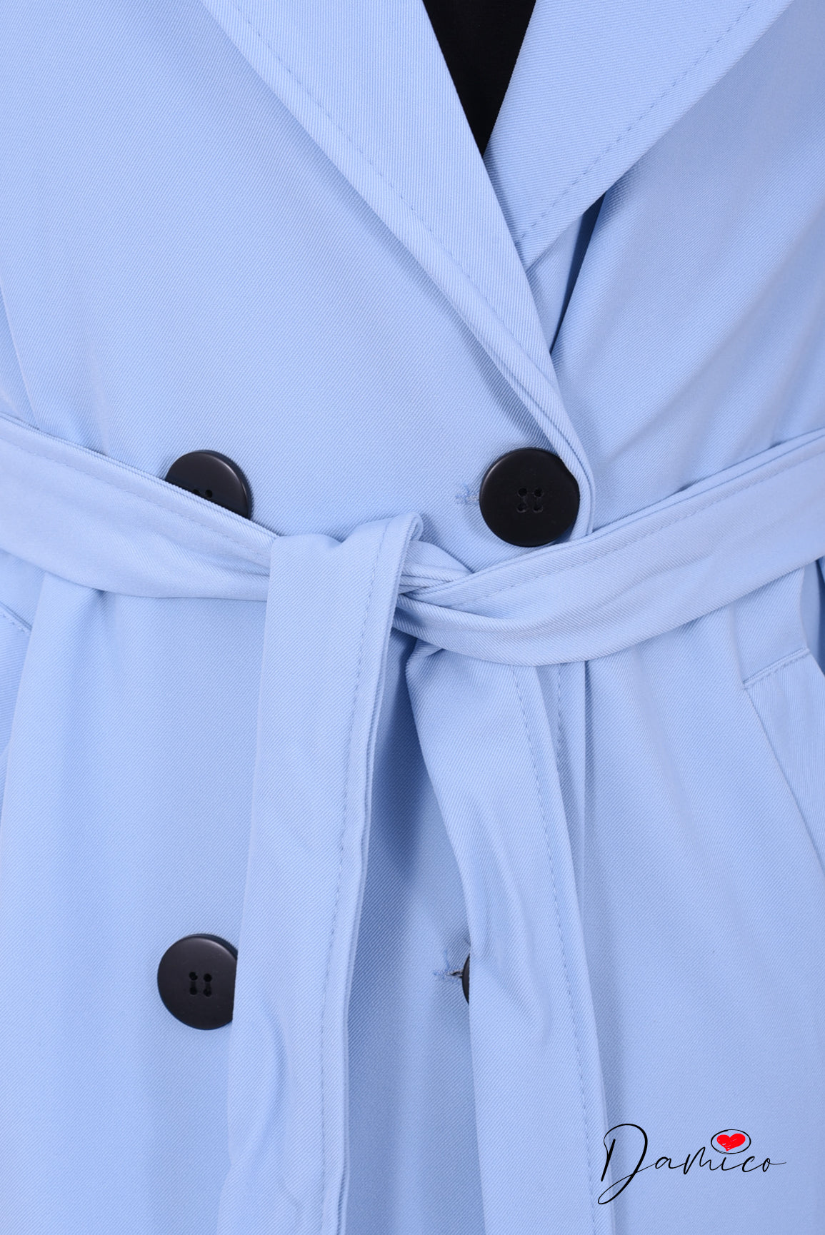 Trench lungo con cintura