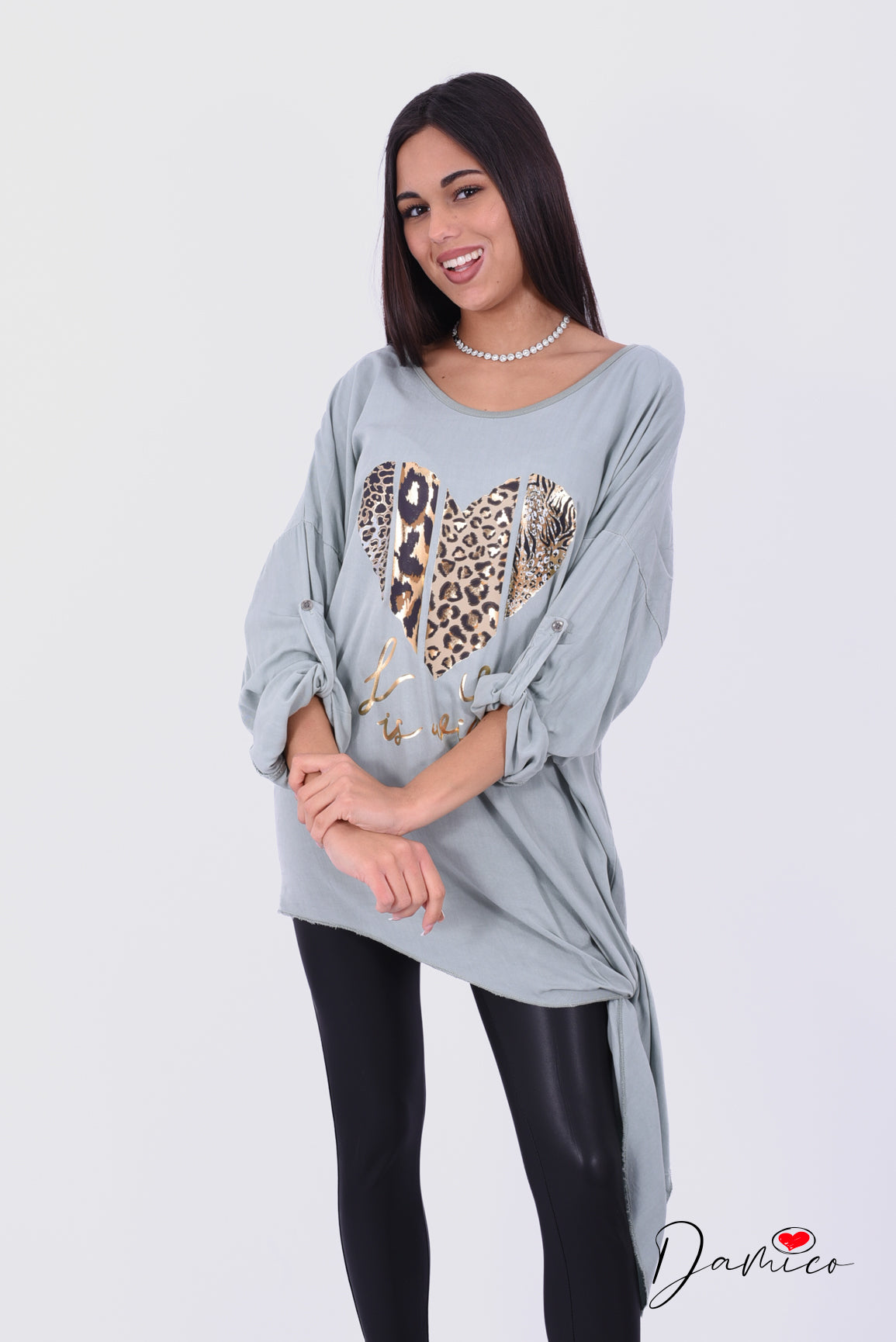 Maglia over cuore leo