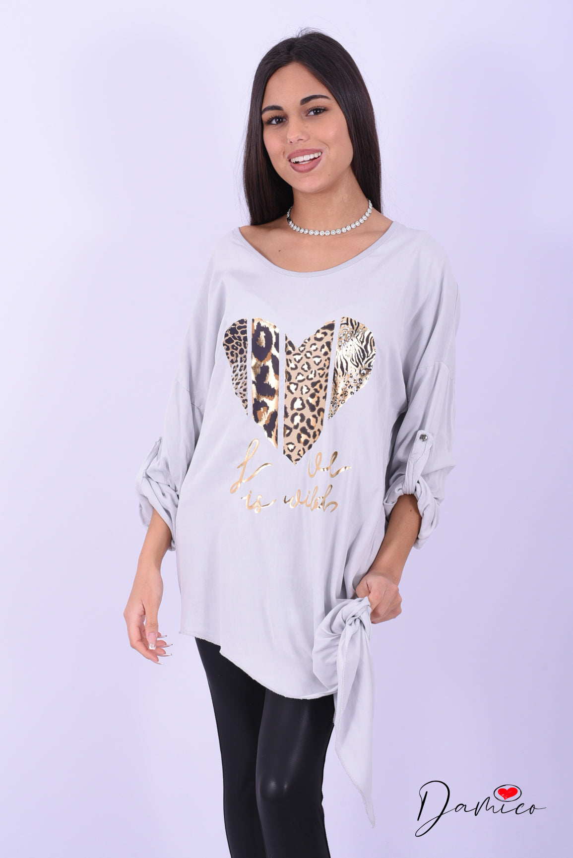 Maglia over cuore leo