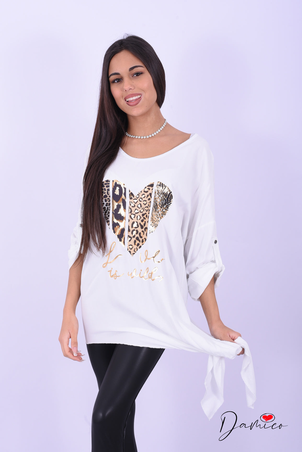Maglia over cuore leo