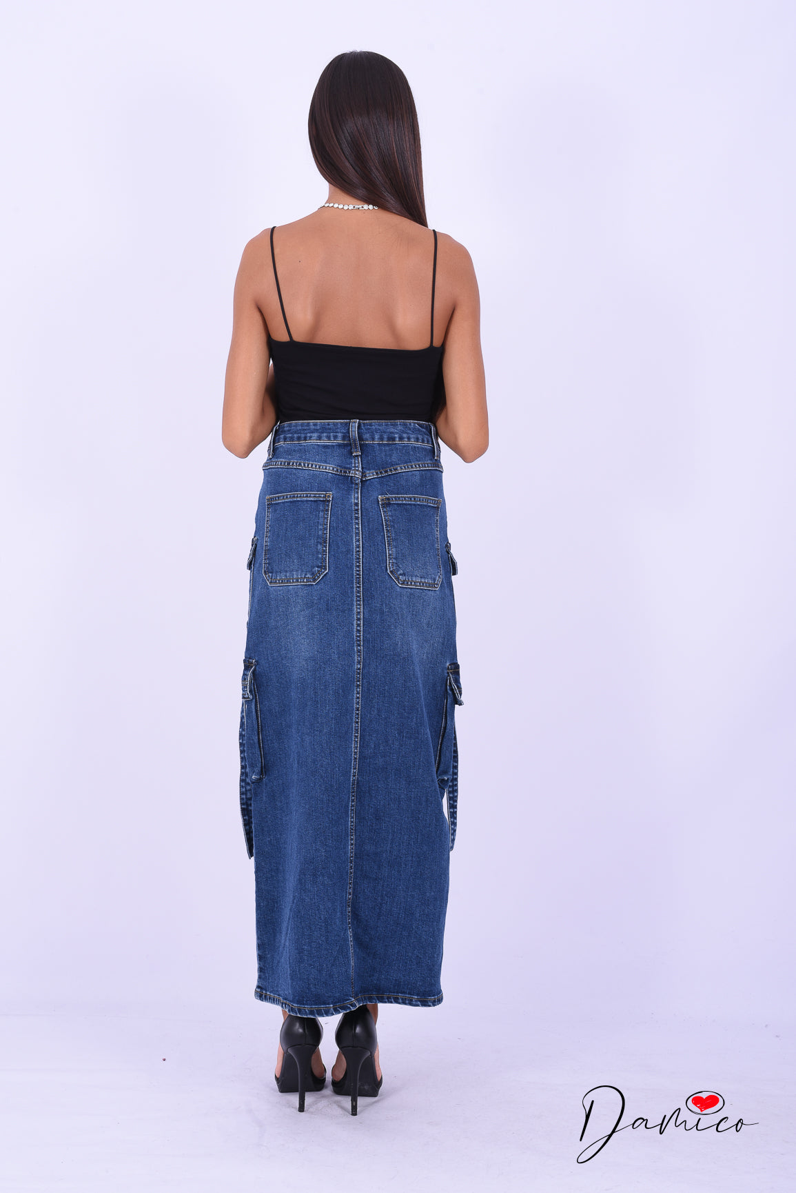 Longuette cargo jeans