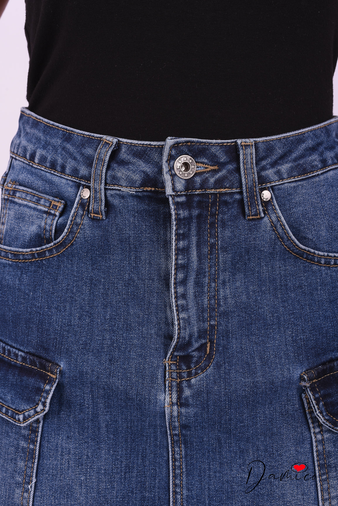 Longuette cargo jeans