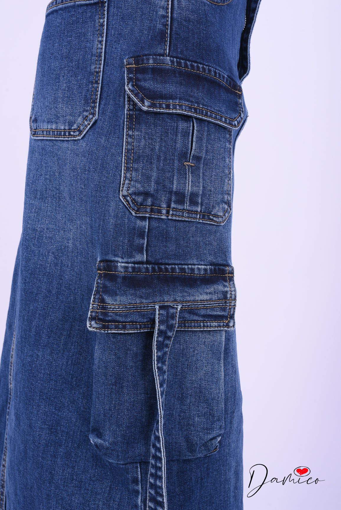 Longuette cargo jeans