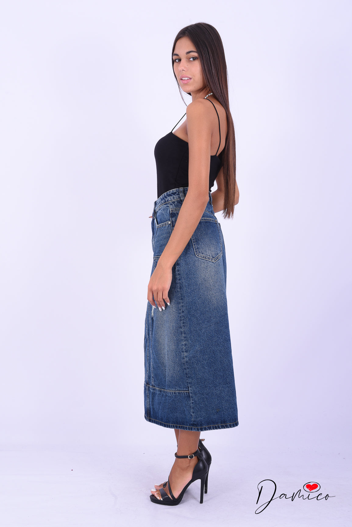Longuette tubino jeans