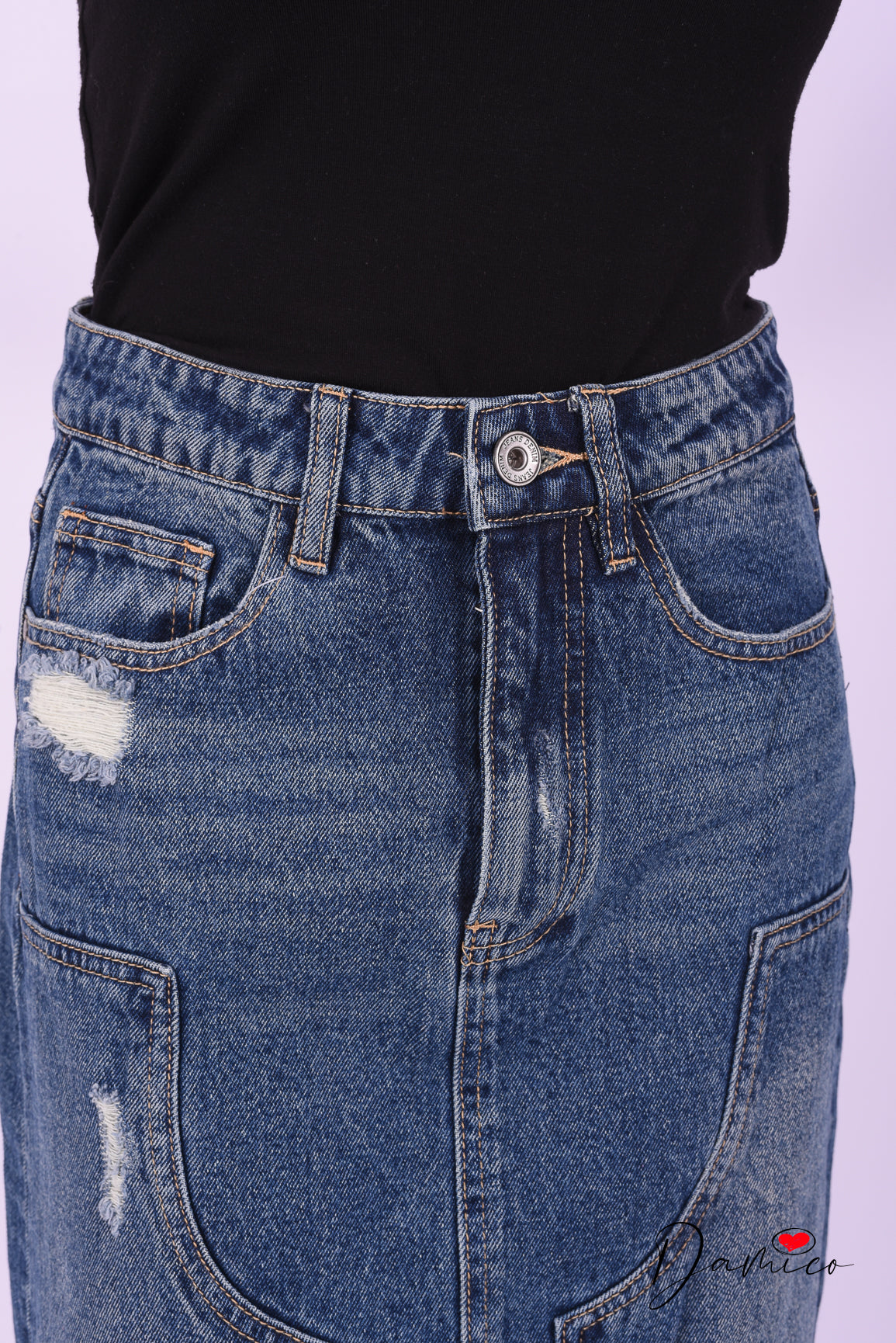 Longuette tubino jeans