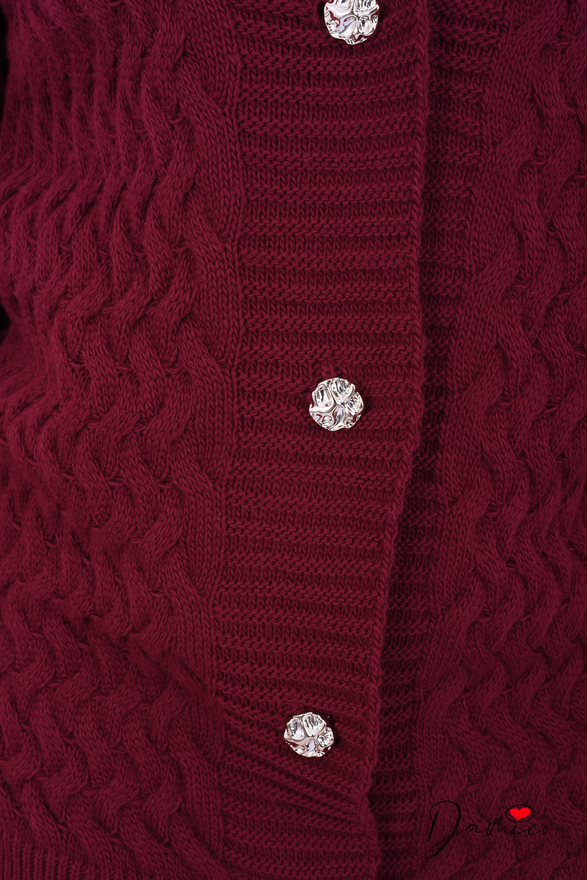 Cardigan intrecciato